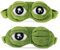 Hemuu 2 STÜCKE Schlafmasken/Sleep Masks, lustige kreative Augenmaske Nachtmaske, weiche und hautfreundliche 3D Reiseschlafmaske mit Gummiband, Frosch Maske Schlafen Reisen für Kinder und Erwachsene