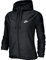 Nike W NSW WR JKT Veste de Sport Femme, Black/Black/(White), FR : 2XL (Taille Fabricant : 2XL)