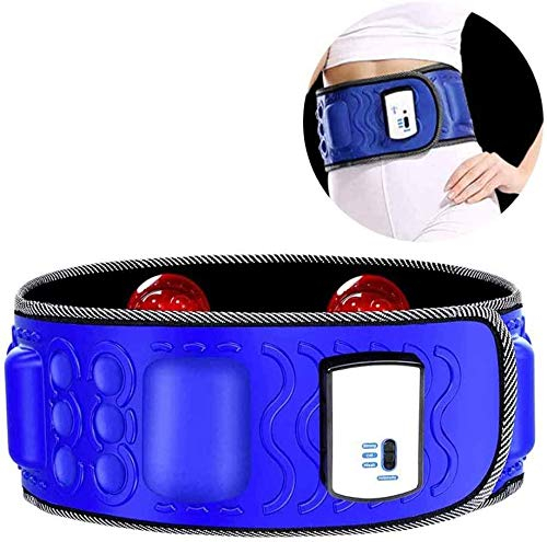 ZKK Massage-Gürtel, Gürtel Abnehmen Bauch Vibrationsgürtel Mit Wärmefunktion Bauchweggürtel Elektrischer Massage Bauchfett Verbrennen Fitness