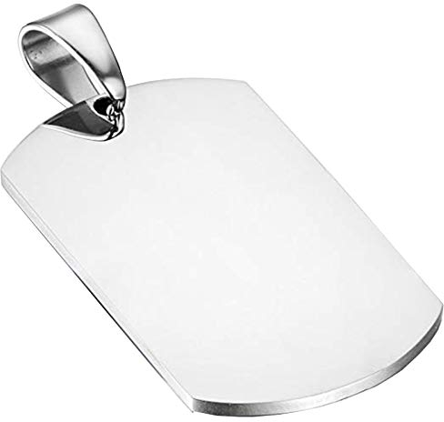 10 Placas militar de acero virgen para grabar calidad extra - Pack especial para grabado de fotos