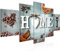 Runa Art Bild Esszimmer Küchenbilder Home Küche 5 Teilig Küchenbilder Blau Orange Wandbilder auf Vlies Leinwand 033953b