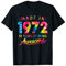 50 Jahre alt 50. Geburtstag Made 1972 Krawatte Dye Männer Frauen T-Shirt