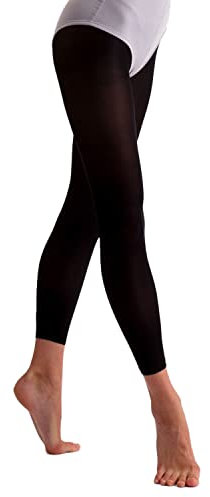 Essentials Collants de danse sans pieds pour femme Noir, Noir , S