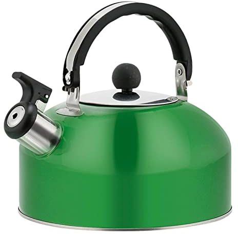 Whistling Kettle Stovetop Stainless Steel,1.8L Tea Stove Top,Pfeifkessel Herdplatte Edelstahl,Teekocher,Heißwasser-Teekanne mit lauter Pfeife,Edelstahl-Teekessel in kulinarischer Qualität, Camping-Pfe