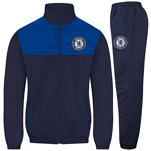 Chelsea Mens Tracksuit Jacket & Pants Set OFFICIAL Football Gift