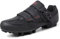 Prodkfe Moutntain Fahrradschuhe Herren Damen MTB Schuhe SPD Mountainbike Schuhe mit Schnalle C Schwarz-Rot 44 EU