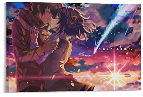 Póster de dibujos animados de anime con tu nombre, Kimi No Na Wa Mitsuha Miya, póster decorativo para pared, decoración moderna, 30 x 45 cm