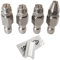Ugelli Nebulizzatori 030,SS Ugello Idropulitrice(4 pezzi),1/4 Attacco Rapido Ugelli Idropulitrice(0°/25°/40°/65°)