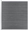 Hommdiy Gartenzaun WPC 175x186 cm Grau