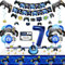 7. Geburtstag Dekorationen für Jungen-Gaming Party Dekorationen für Kinder-HAPPY BIRTHDAY Gaming Banner Videospiel Controller Ballon Kuchen Topper Gaming Hanging Sign Nummer 7 Kerze