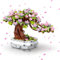Tree Building Blocks Building Kit - 462PCS Sakura Bonsai Model, Cherry Blossom Flowers Bouquet, DIY Construction Building Toy for 6+(Compatible with Lego Set)