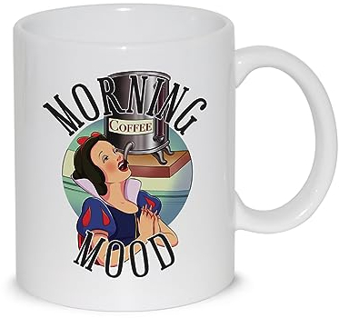 thedifferent Tazza Colazione Latte thè Mug Relax con grafica simpatica - Favola Morning Mood Umore Abbitudine Mattina caffè - idea regalo Amica Sorella Zia Mamma Figlia compleanno natale