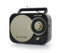 BMI Radio Portable Muse M-055 RB - Look Rétro Design - FM/MW - Antenne FM pivotante - Prise auxiliaire (pour Lecteur MP3)