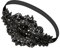 FOMIYES Strass-Flapper-Stirnband Fascinator Für Damen Flapper-Kopfschmuck-Zubehör Für Party (Schwarz)