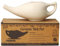 Ceramic Neti Pot, Dishwasher Safe, with 5 Sachets Neti Salt for Sinus - 270 Ml. Capacity -Cream Color