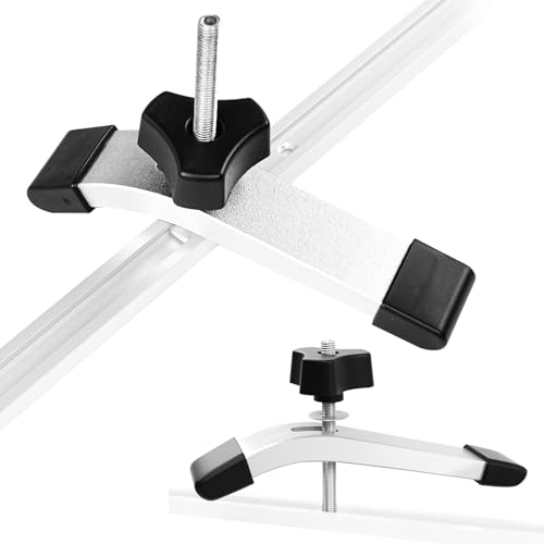 2 Pezzi M8 Morsetti T-Track per Legno, Morsetti per T Track Set di Morsetti in Lega di Alluminio, a Sgancio Rapido con Scanalatura a T, Set di Guide per la Lavorazione del Legno
