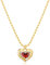 Jenosy 18K Vergoldete Damen Kette Gold Personalisierte Kette Damen Zarte Halskette für Frauen und Mädchen (Rose)