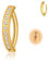Candyfancy 14G Clicker Bauchnabelpiercing Titan Antiallergie Bauchnabelpiercing Gold 12mm Zirkonia Nabelpiercing Belly Piercing Bauchnabel Körperschmuck für Damen Herren