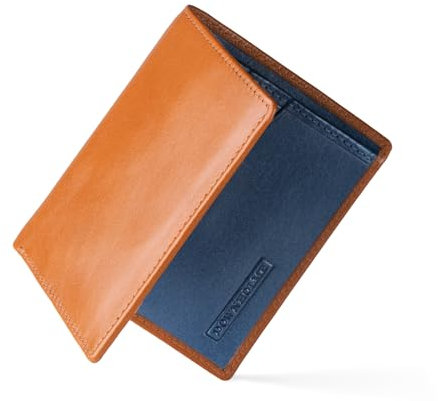 Downholme Portafoglio Da Uomo In Pelle Con Silhouette Sottile Bifold (Tanno)