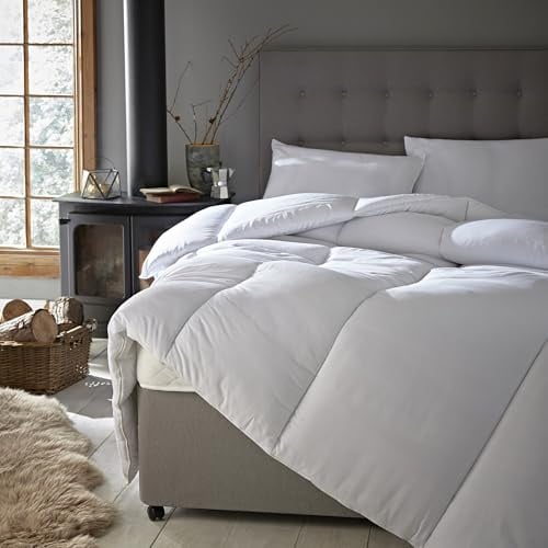 Silentnight Warm & Cosy Duvet, 18 Tog, Double Decker, King Bed | Two Layers Quilt, Retains Heat, Super Thick, Cosy Comfort, Cold Nights, Soft Touch, Machine Washable, Hypoallergenic