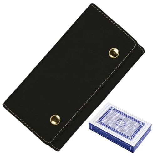 shjxi Custodia per carte da gioco, custodia per carte | Porta carte multiuso, organizer per carte da gioco in pelle PU, custodia per giochi di carte, porta carte da gioco, accessorio da viaggio per