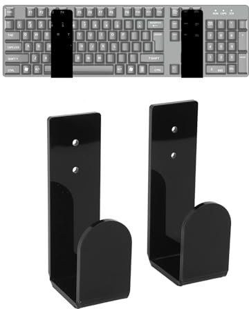 JOROBURO 8-teiliger Computer-Tastatur-Halter, Platzsparendes Flexibles Tastatur-Aufbewahrungsregal aus Acryl, Tastatur-Rack, Computer-Tastatur-Aufbewahrungsregal für Zuhause