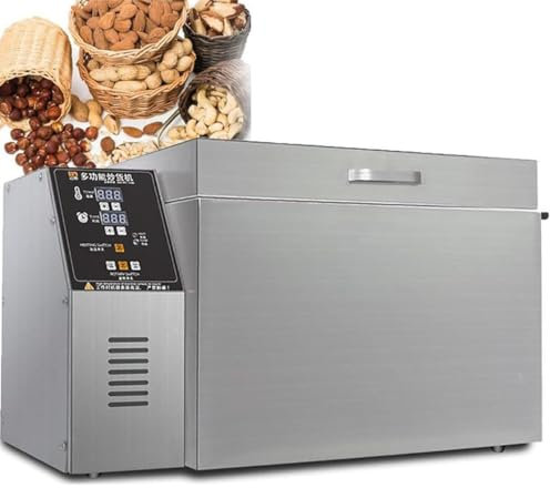 ZHPPED 1800W/2500W Coffee Bean Roaster, Electric Nut Roasting Machine with Stainless Steel Heating Tube, Adjustable Temperature and 360° Even Baking, 7min Quickly Heating, for Peanut,Type5