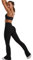 REORIA Damen Yoga Hose Flared Leggings High Waist Sport Leggings Schlaghose Jogginghose Lang Fitnesshose mit 2 Taschen Schwarz XXL