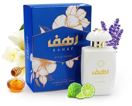 Gulf Orchid Rahaf Eau De Parfum 100 ml – Perfume de lujo para mujer, fragancia de larga duración, perfume floral y elegante para el día a día y ocasiones especiales con Kajal