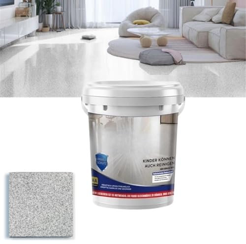 Generic High-Gloss Marble Effect Epoxy Floor Paint, 1kg, Water-Based, Quick-Dry, Anti-Slip, Waterproof, Indoor/Outdoor, Concrete, Tiles, Marble