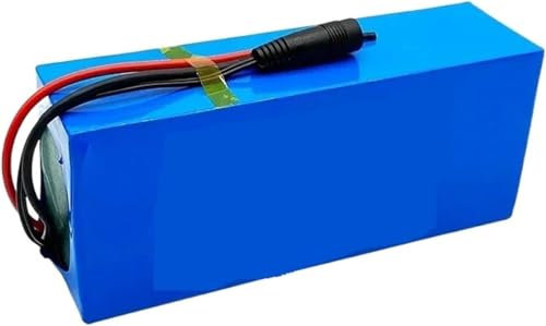 HTDRE E-Bike-Lithium-Ionen-Akkupack 24 V 30 Ah für Elektrofahrräder und Mopeds mit Ladegerät, hohe Kapazität für lang anhaltende Leistung und Zuverlässigkeit