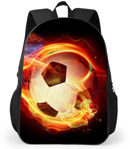 MIFKLMV Soccer Backpack for Boys, Soccer Print Backpack Cool Football Pattern School Bag,Children School Backpack Casual Travel Rucksack Boys Girls Large Capacity Daypack