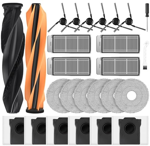 26 Stück Zubehör für Dreame X50/L40s/L50 Pro/Matrix 10 Ultra Saugroboter | Verhindert Verheddern,Tiefenreinigung,Entfernt Gerüche