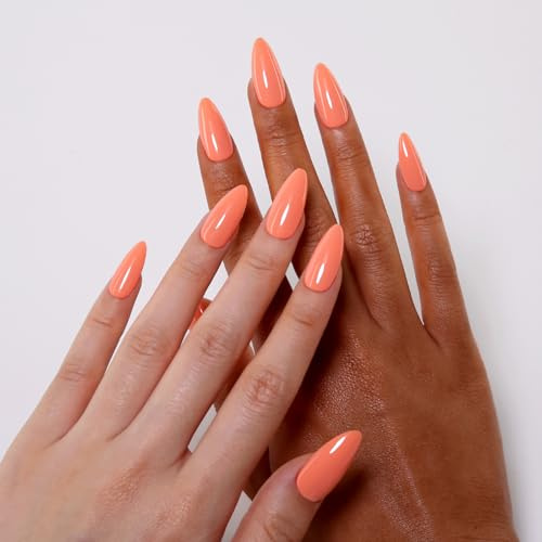 Firedeep 10ml Hema Free Coral Gel Nail Polish Coral Red UV/LED Soak Off Gel Polish for Spring and Summer Manicure 1Pcs