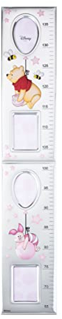 VALENTI & CO. Disney Winnie The Pooh – Metro para niños de pared para decoración de dormitorio con marcos de fotos de plata