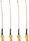 YINETTECH 4 Stücke RF U.FL IPEX IPX Mini PCI auf SMA Buchse 4 Zoll Pigtail Antennenkabel Kit Koaxial RG-178 Verlustarme WiFi Handys WLAN