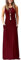 AUSELILY Damen Sommer Ärmelloses Lockeres Maxikleid Lässiges Langes Kleid mit Taschen Weinrot M