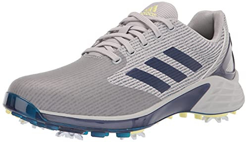 adidas Zapatos de golf Zg21 Motion Primegreen para hombre, Gris Dos/Azul/Amarillo Pulso, 9.5