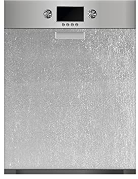 Oedim Vinyle pour lave-vaisselle, feuille d'argent, vinyle décoratif pour lave-vaisselle, décoration pour cuisine, autocollant pour lave-vaisselle