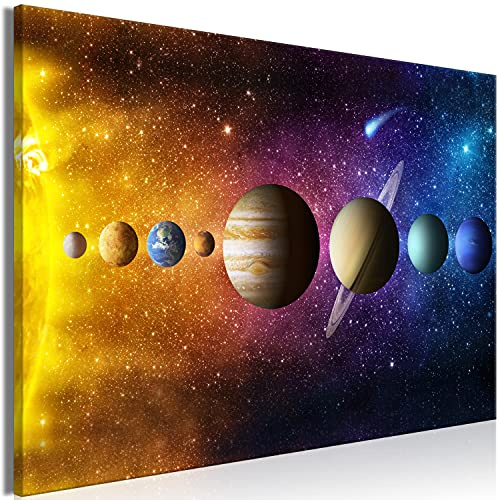 murando - Leinwandbild Weltall Planeten Space, 60x40 cm, 1-teilig, modern | Hochwertige Leinwand, sofort aufhängbar, ideal fürs Wohn- oder Schlafzimmer, wasserfest und lichtecht, langlebig, stilvoll