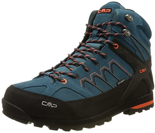 CMP Herren Moon MID Trekking WP Walking Shoe, DEEP Lake-Antracite, 42 EU, 31Q4797