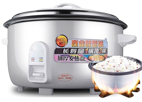 ZJYJFBY Rice Cooker, Commercial Large-Capacity Rice Cooker, for Restaurant/Hotel/School, (8-45L) for 8-60 People (Size : 10L)