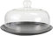 FBWSM Couvercle De Plaque À Micro-Ondes en Verre Borosilicaté Élevé avec Plateau, Couvercle Anti-éclaboussures D'huile Domestique, Couvercle pour Aliments, Couvercle en Dôme De Gâteau-22cm