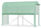 Outsunny Serre de Jardin 3m² Serre à tomates dim. 3L x 1l x 2H m Porte zippée déroulante 2 côtés enroulables Acier PE Haute densité Vert