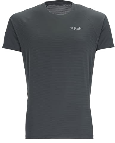 Rab Men's Sonic Tee Lightweight Breathable Short-Sleeve T-Shirt for Trail Running & Hiking - Beluga - XX-Large