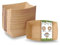 BIOZOYG Barquette en carton 200 ml I 9 x 13,2 x 3,6 cm vaisselle carton I Barquette à snacks fingerfood & fast-food I repas chaud & froid I biodégradable & sans plastique I bio I 1000 pcs