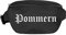 Pommern Bauchtasche - Altdeutsch Bedruckt - Gürteltasche Hipbag Schwarz