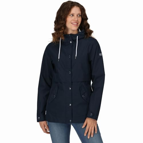 Regatta Women's Bayla Waterproof Rain Jacket, Aux femmes, Navy, 14