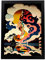 Nacnic Poster Kaleidoskop im japanischen Ukiyo Kunststil. Cartoon-Illustrationen berühmter Musiker und Künstler. Innenarchitektur und Dekoration. A4.