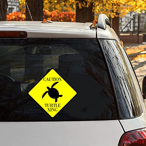 Yelolyio See Turtle Xing Aufkleber Vinyl Aufkleber Vorsicht See Schildkröte Aufkleber Tumbler Aufkleber Tiere Dekor Vinyl Aufkleber Aufkleber für Autos, LKWs, Fenster, Wände, Laptops 27,9 cm (11 Zoll)